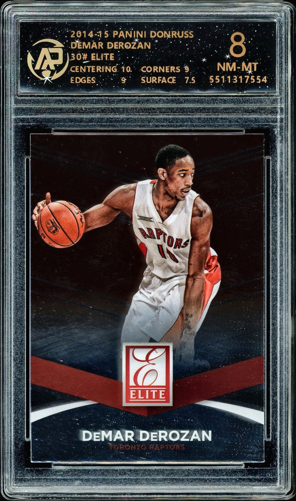 2014-15 PANINI DONRUSS 30# ELITE - DEMAR DEROZAN NFT artwork