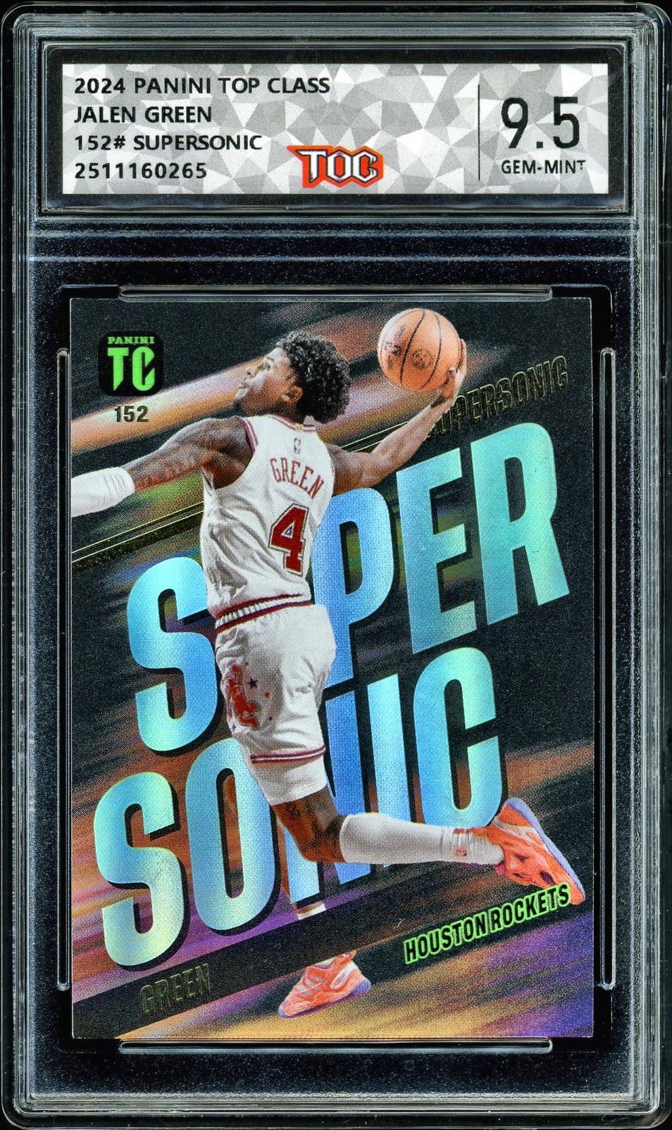 2024 PANINI TOP CLASS 152# SUPERSONIC - JALEN GREEN NFT artwork