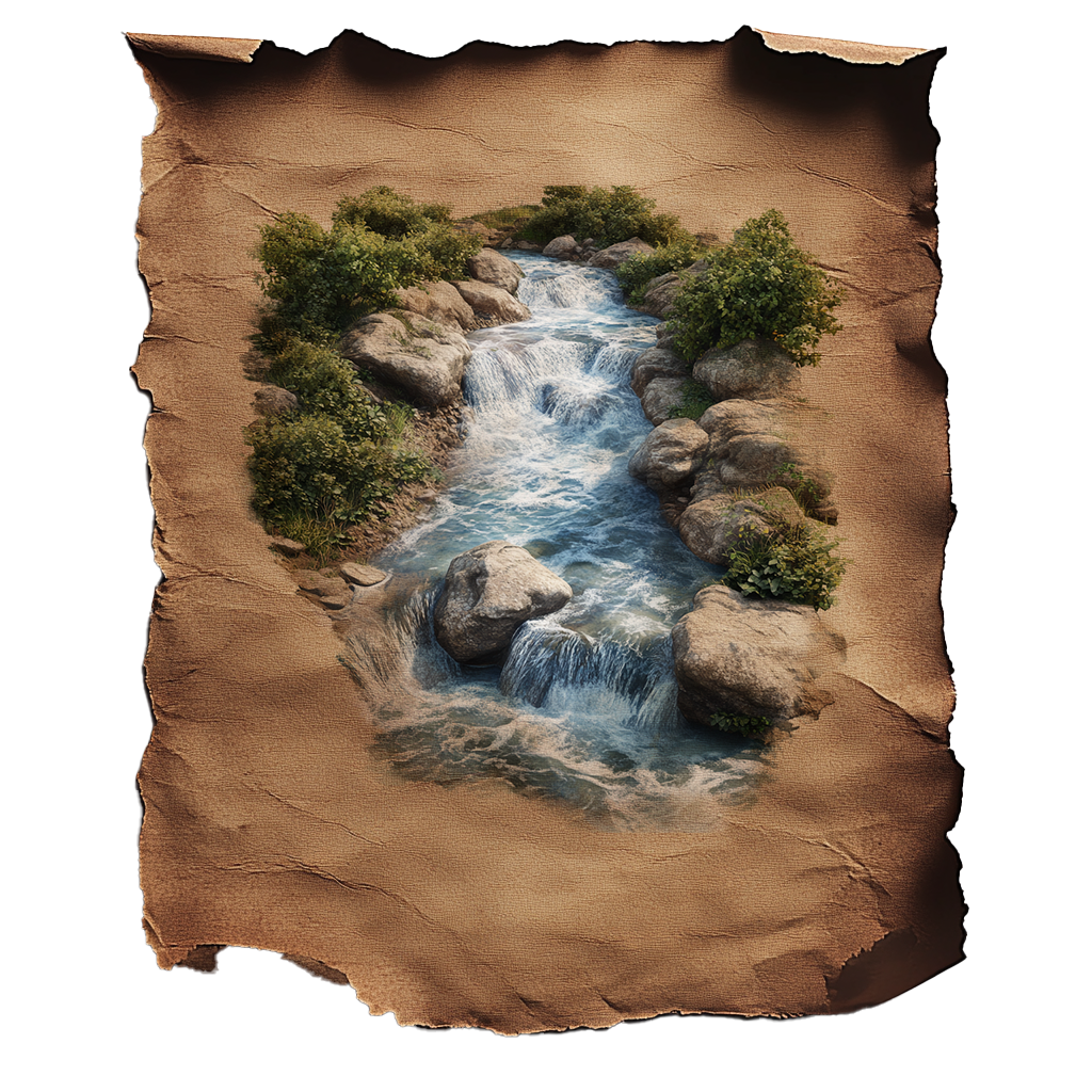 River Map NFT artwork