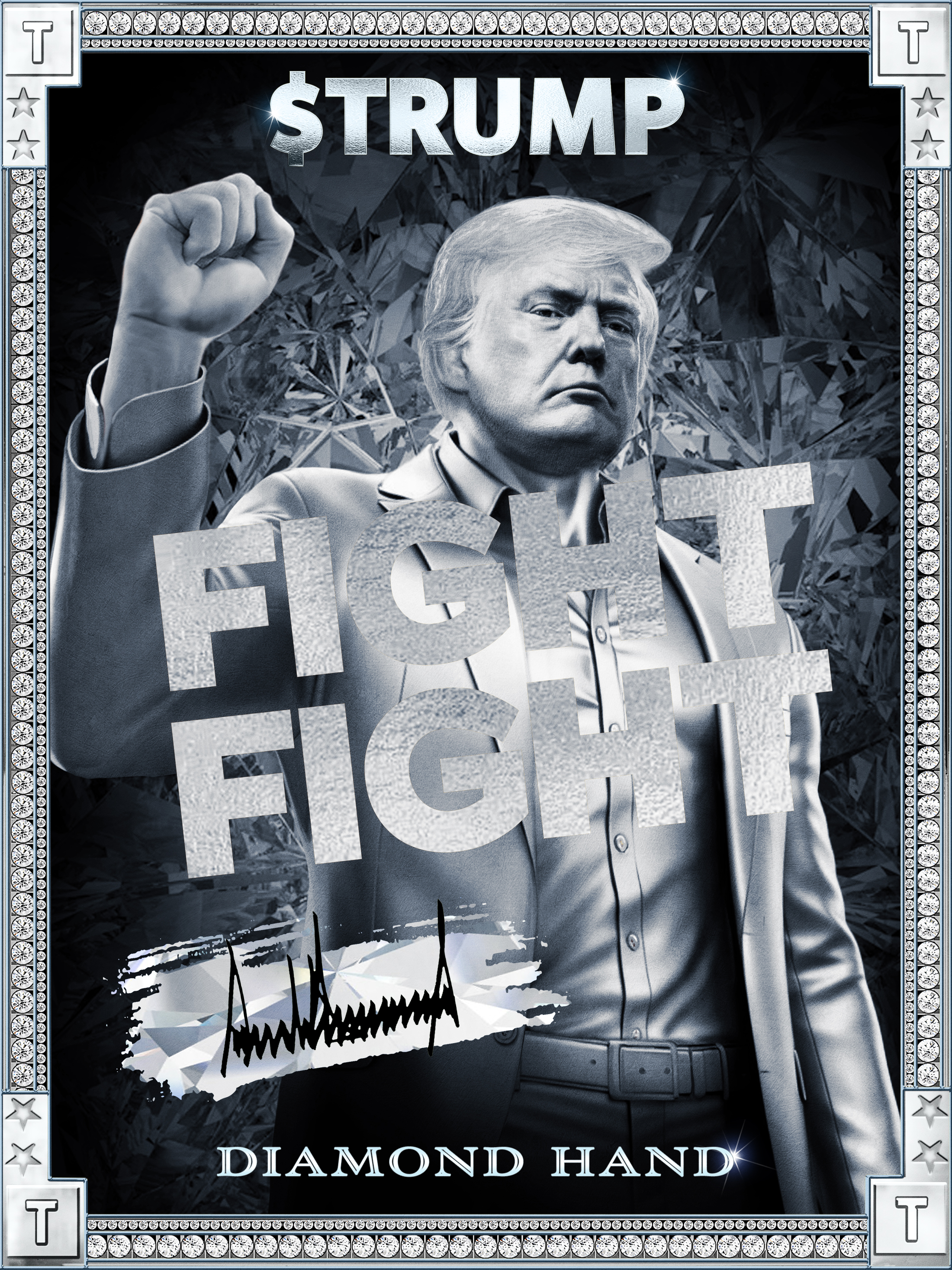 $TRUMP DIAMOND HANDS NFT artwork