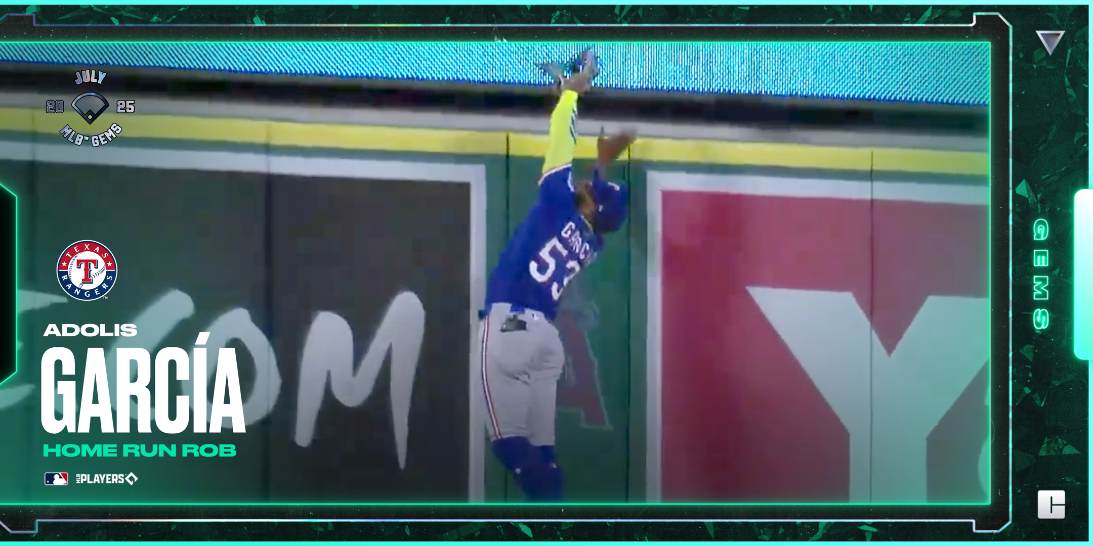 Adolis Garca Home Run Rob 232 NFT artwork