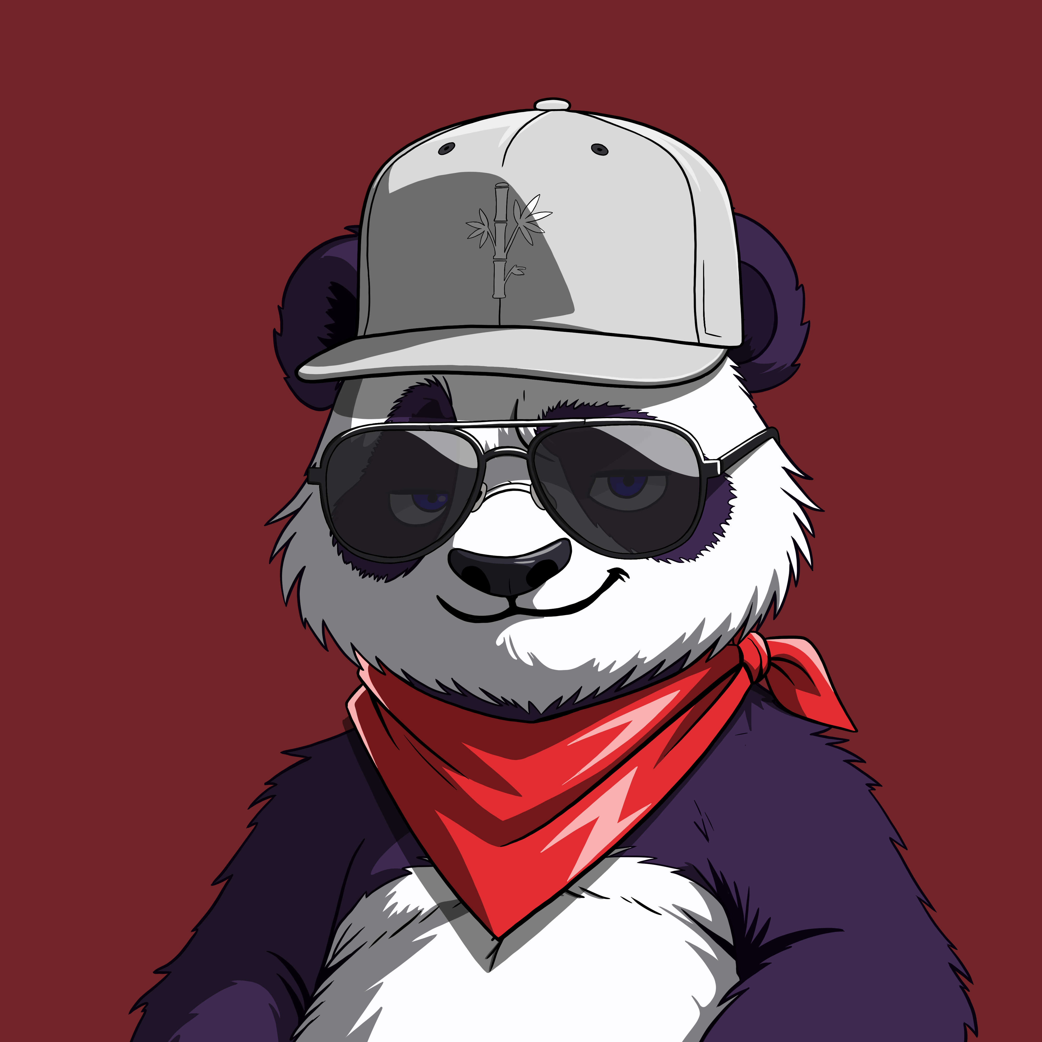 Pandas On Sol #1821 NFT artwork