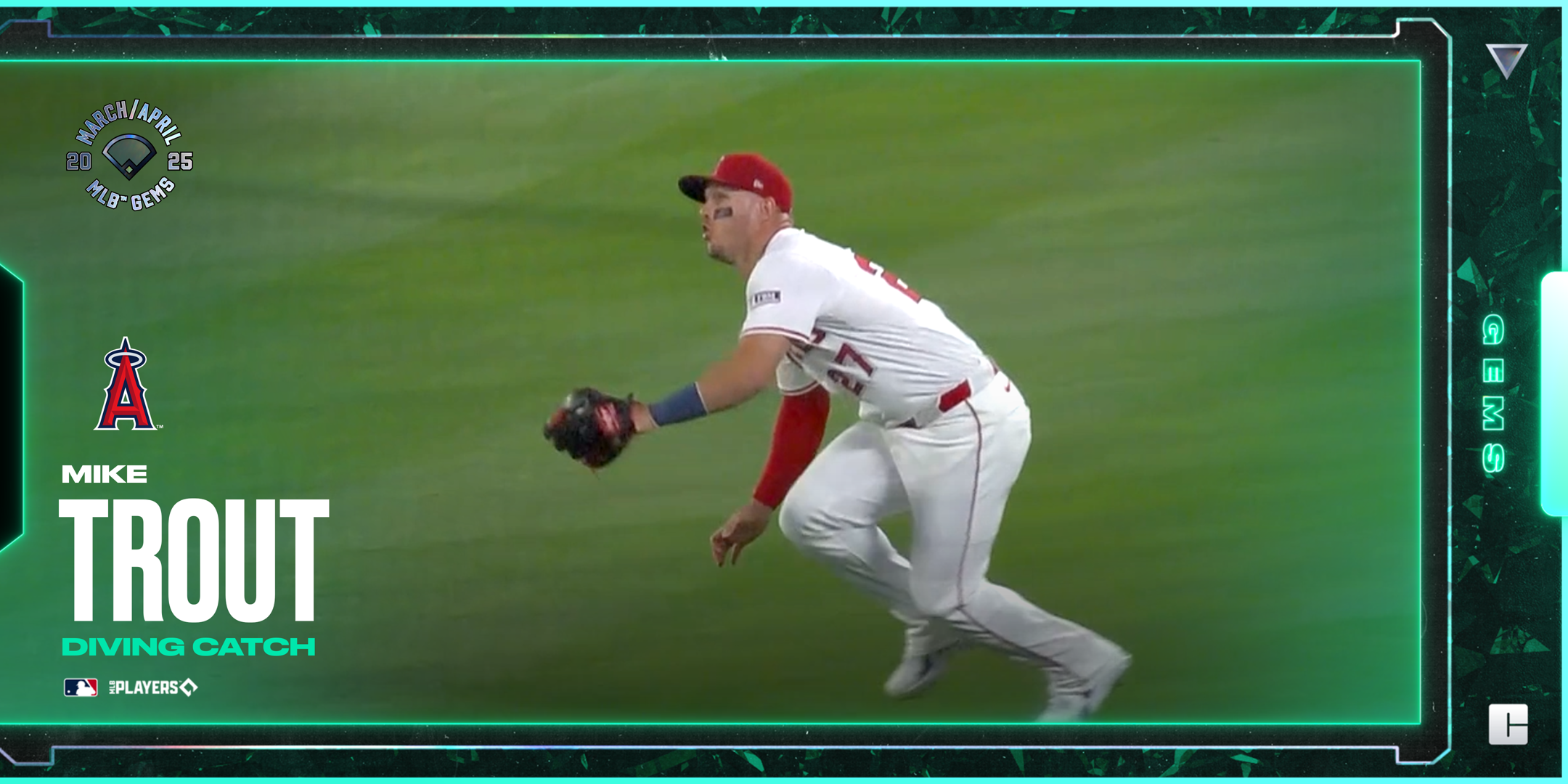Mike Trout - Diving Catch 17 NFT artwork