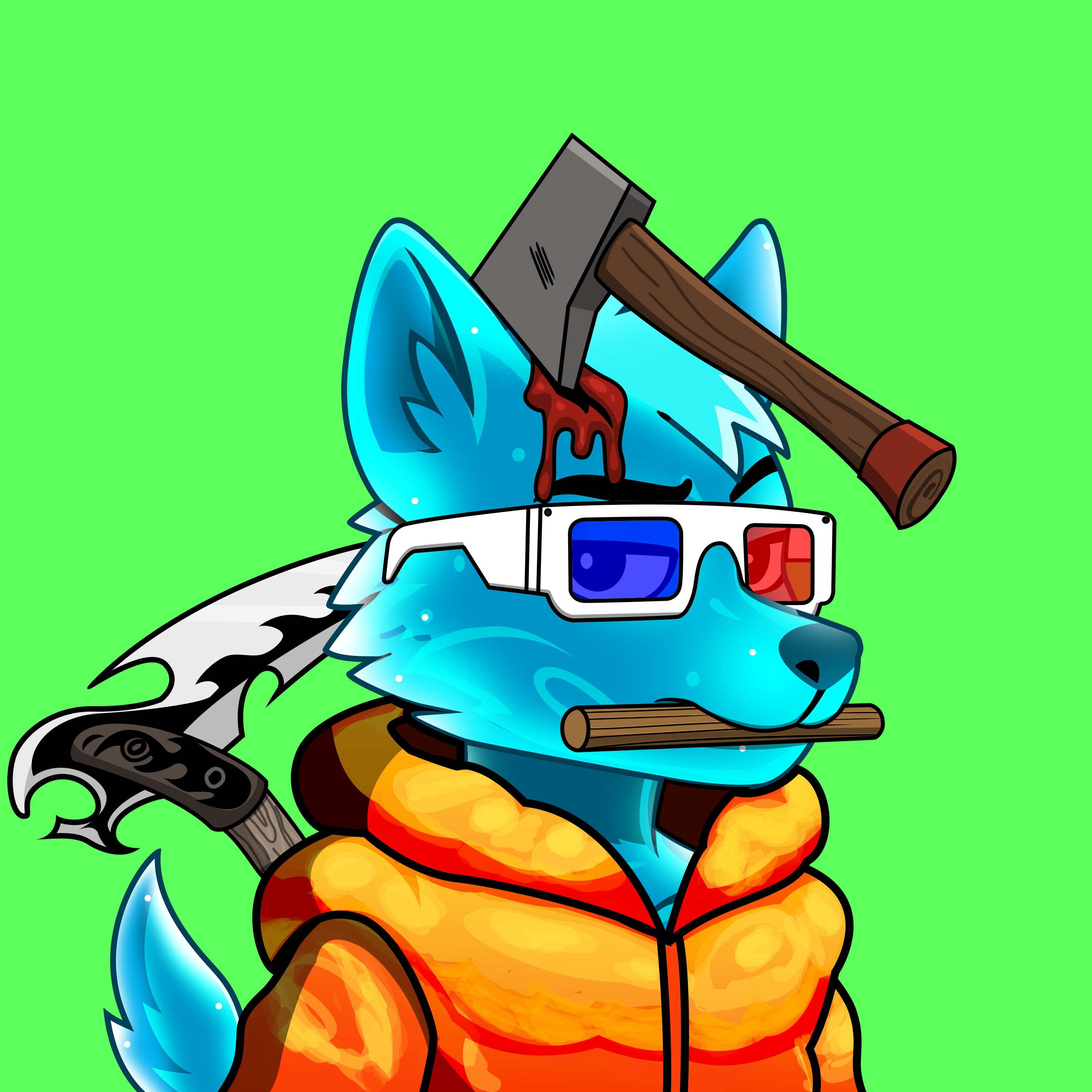 Apex Wolf #2346 NFT artwork