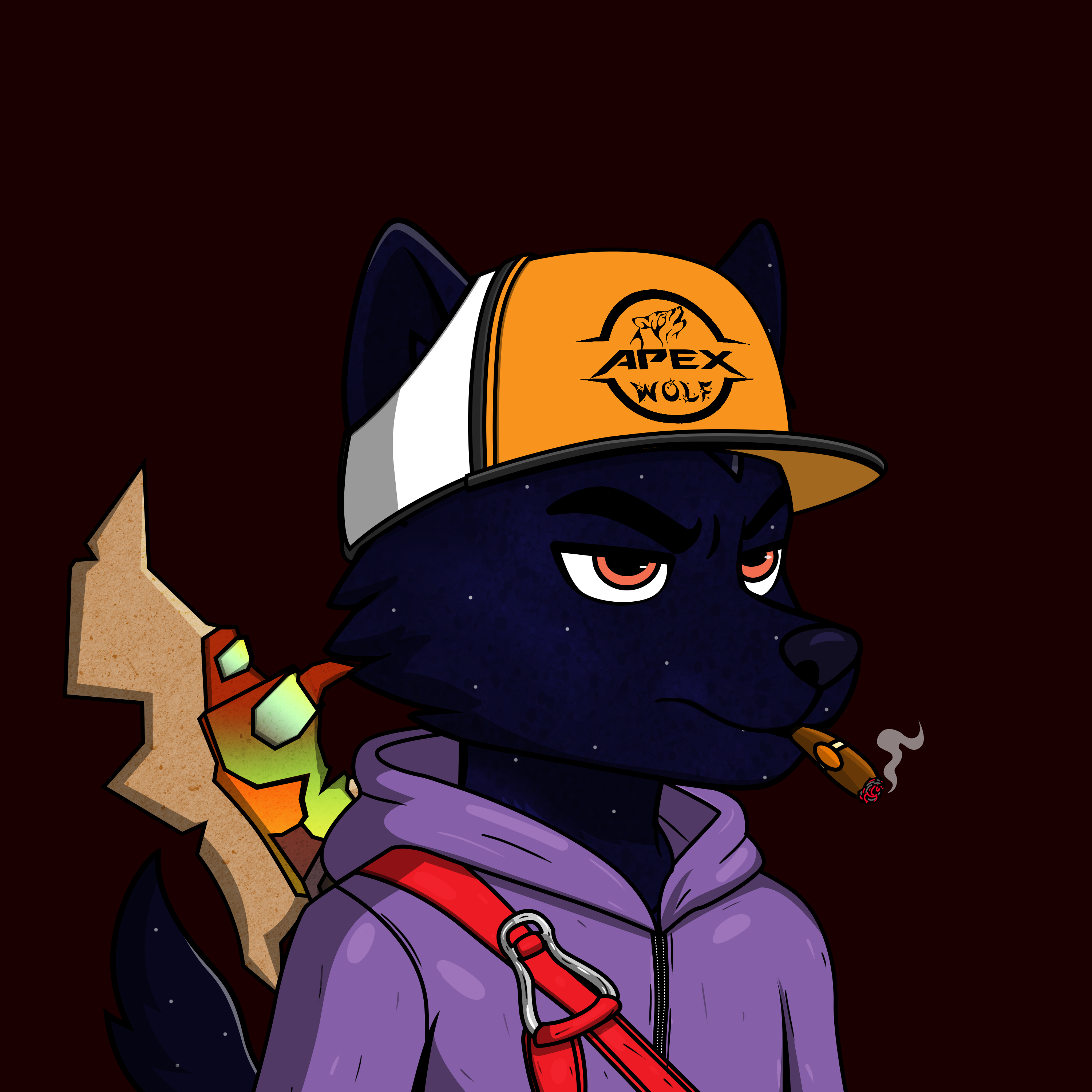 Apex Wolf #1411 NFT artwork
