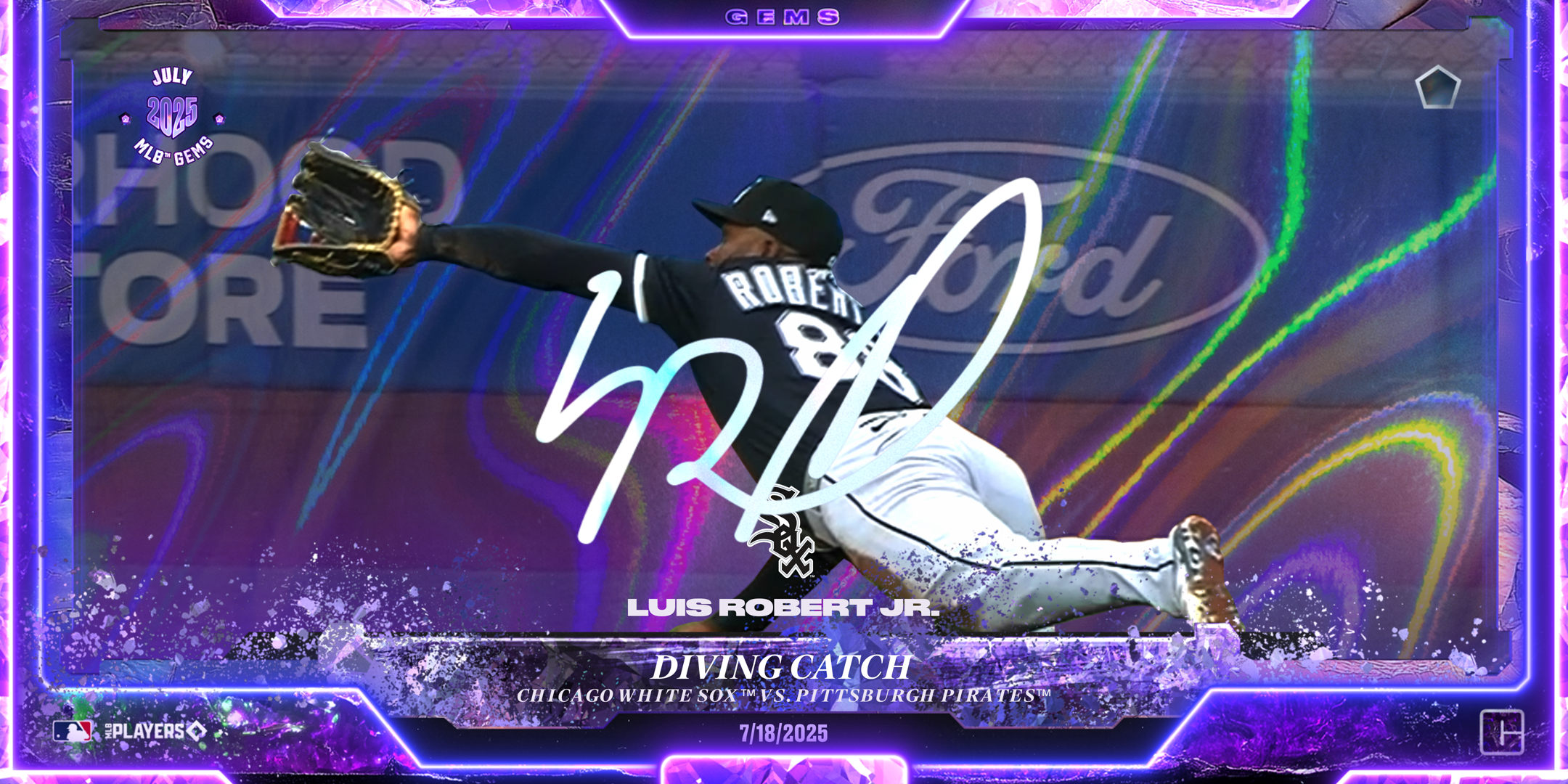 Luis Robert Jr Diving Catch 14 NFT artwork