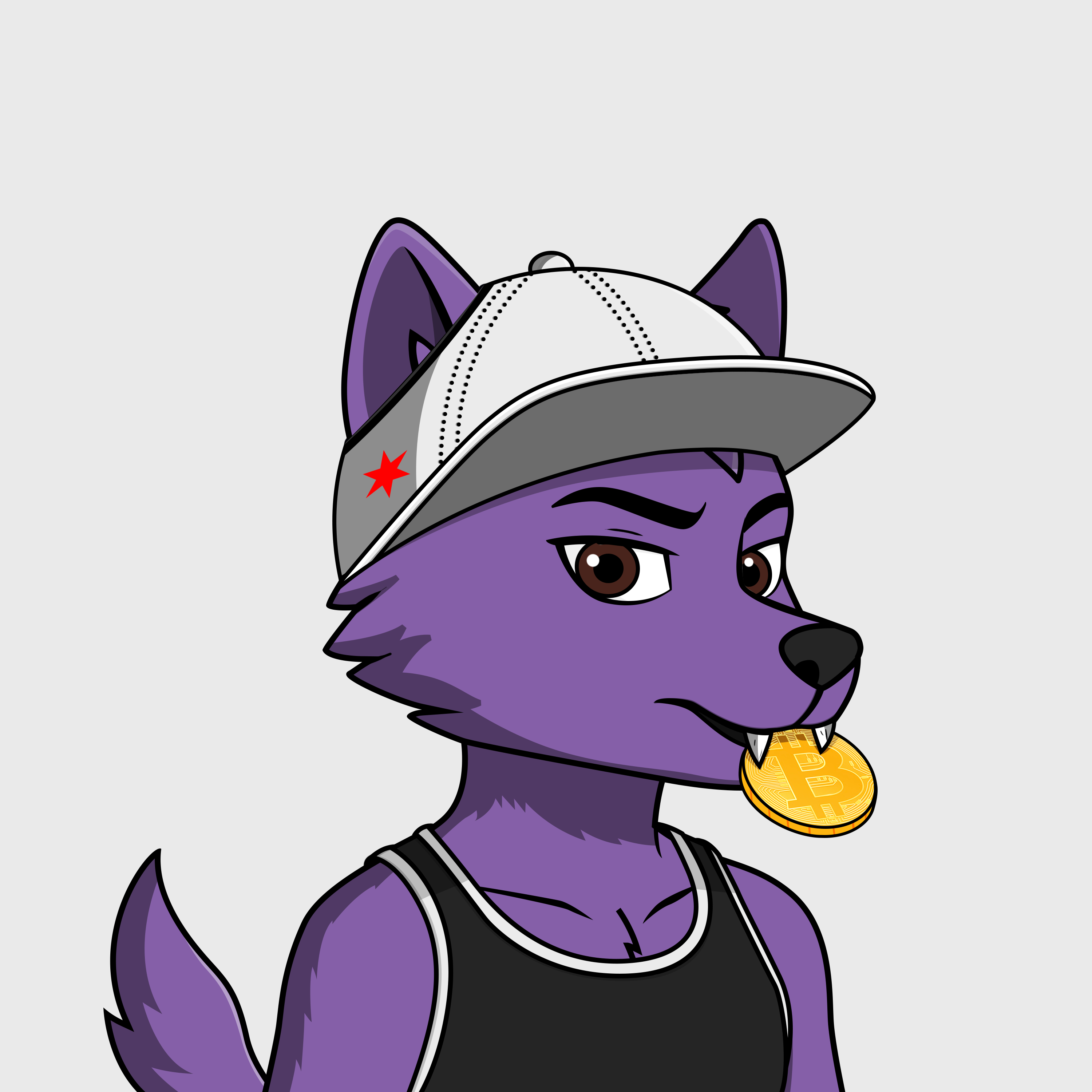 Apex Wolf #3384 NFT artwork