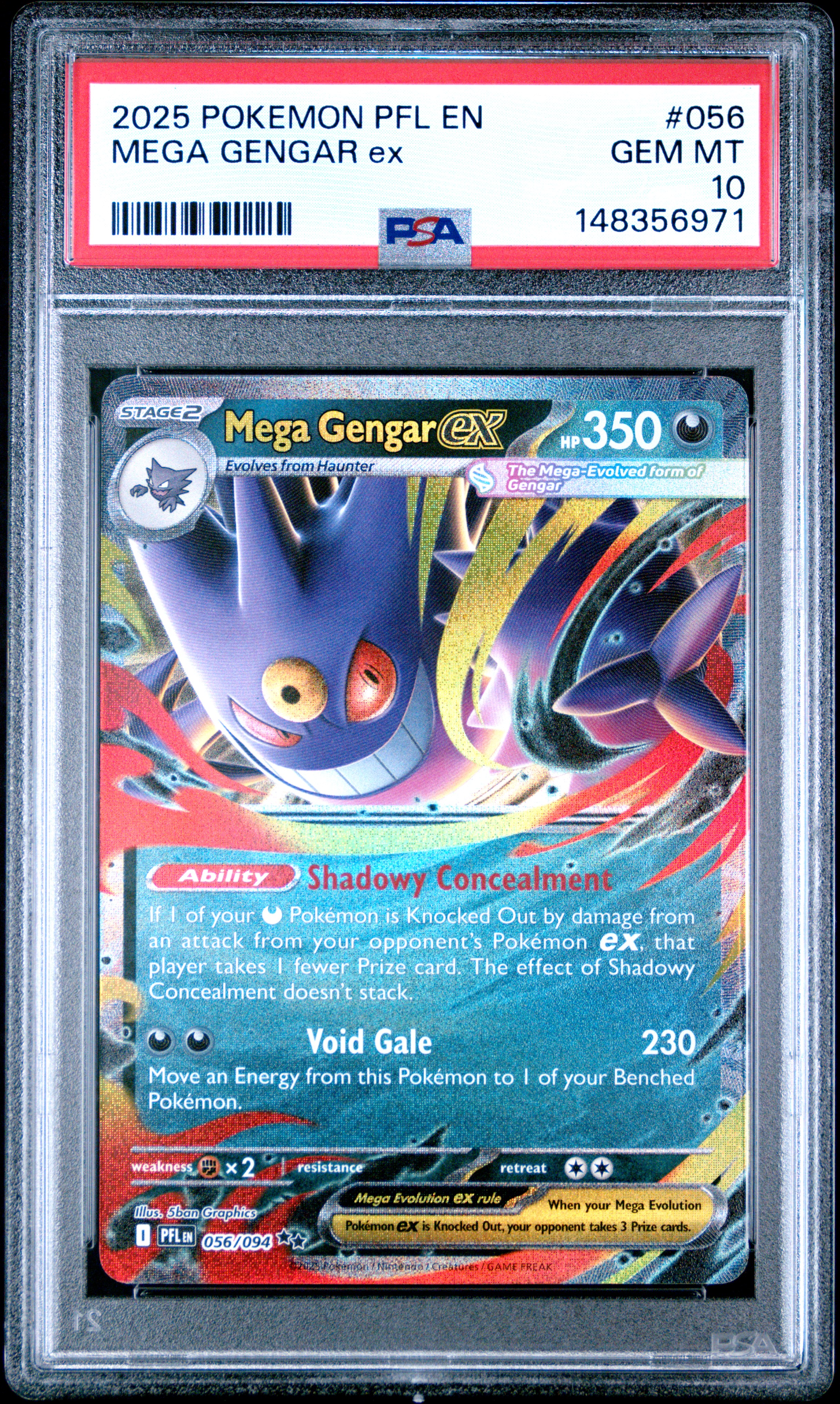 2025 #056 Mega Gengar EX PSA 10 NFT artwork
