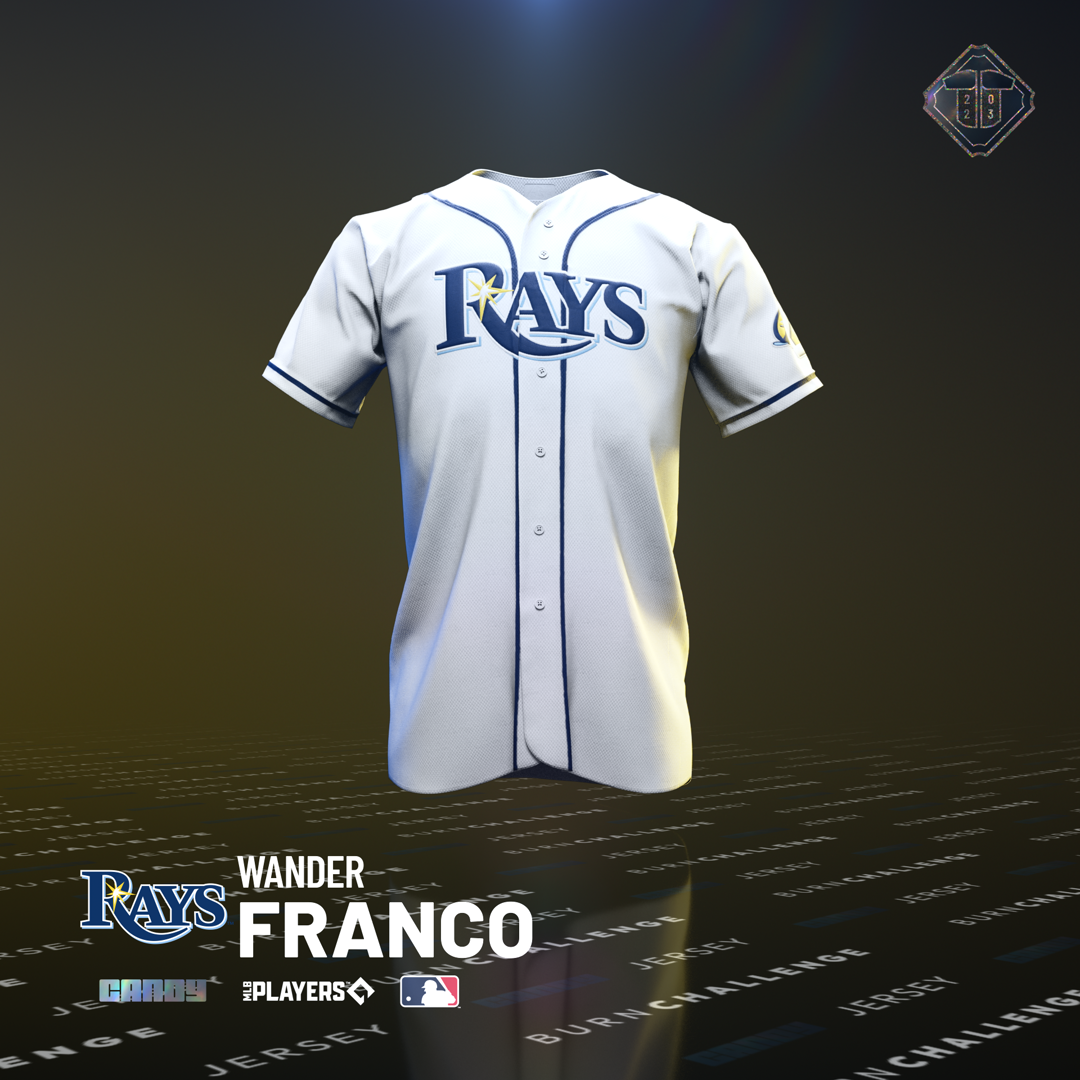 2023 MLB Jerseys Tampa Bay 45 NFT artwork