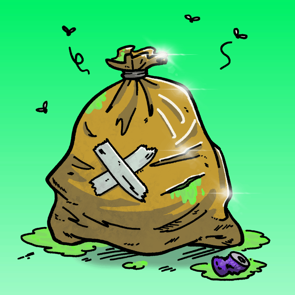 Gold Bag #372 NFT artwork