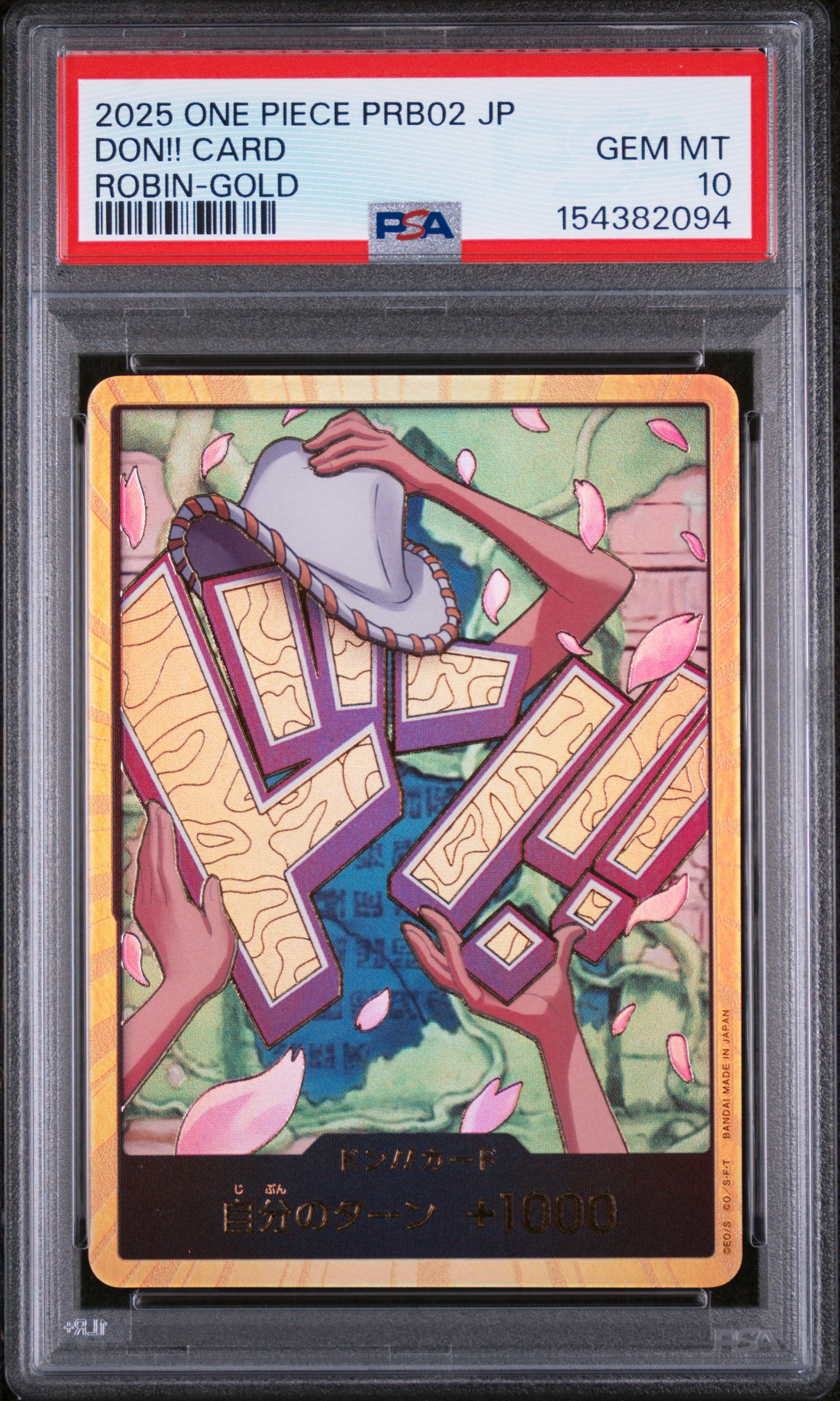 2025 #NA Don!! Card PSA 10 One P NFT artwork