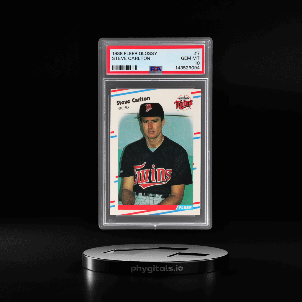 1988 Fleer Glossy Steve Carlton NFT artwork