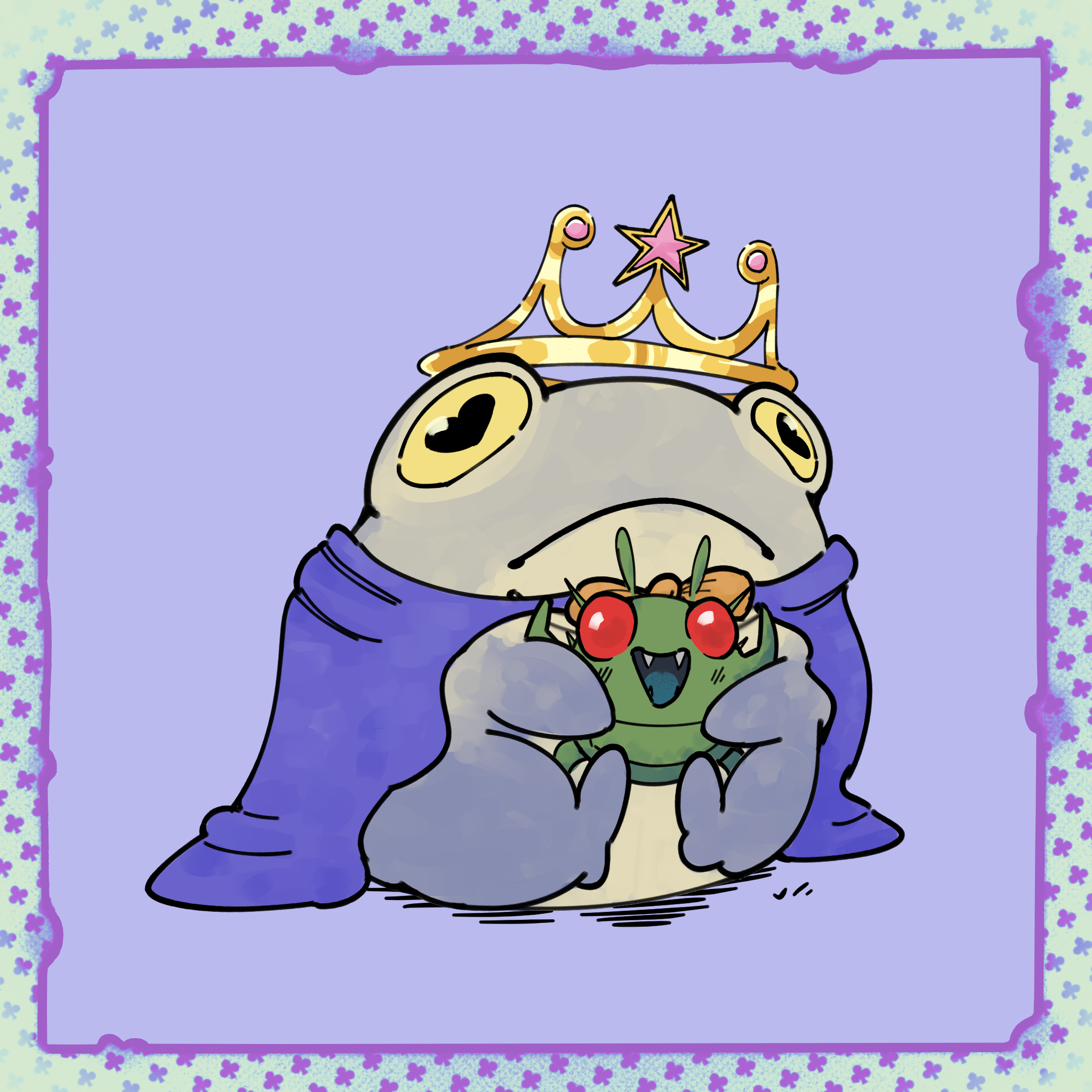 Lavender Orchid's Tearful Violet NFT artwork