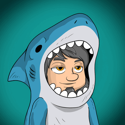 Lucky Shark NFT artwork