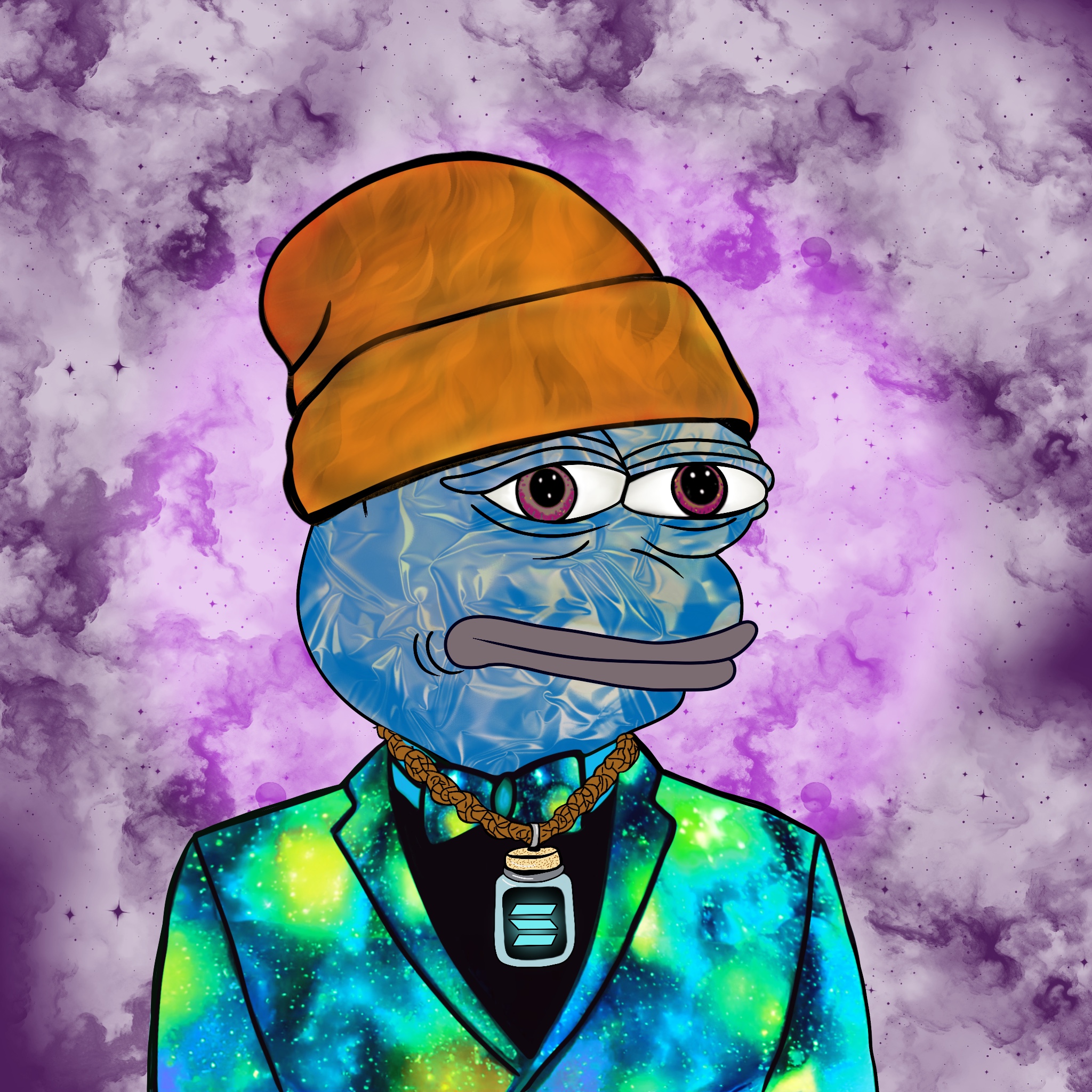 Psychedelic Pepe #186 NFT artwork