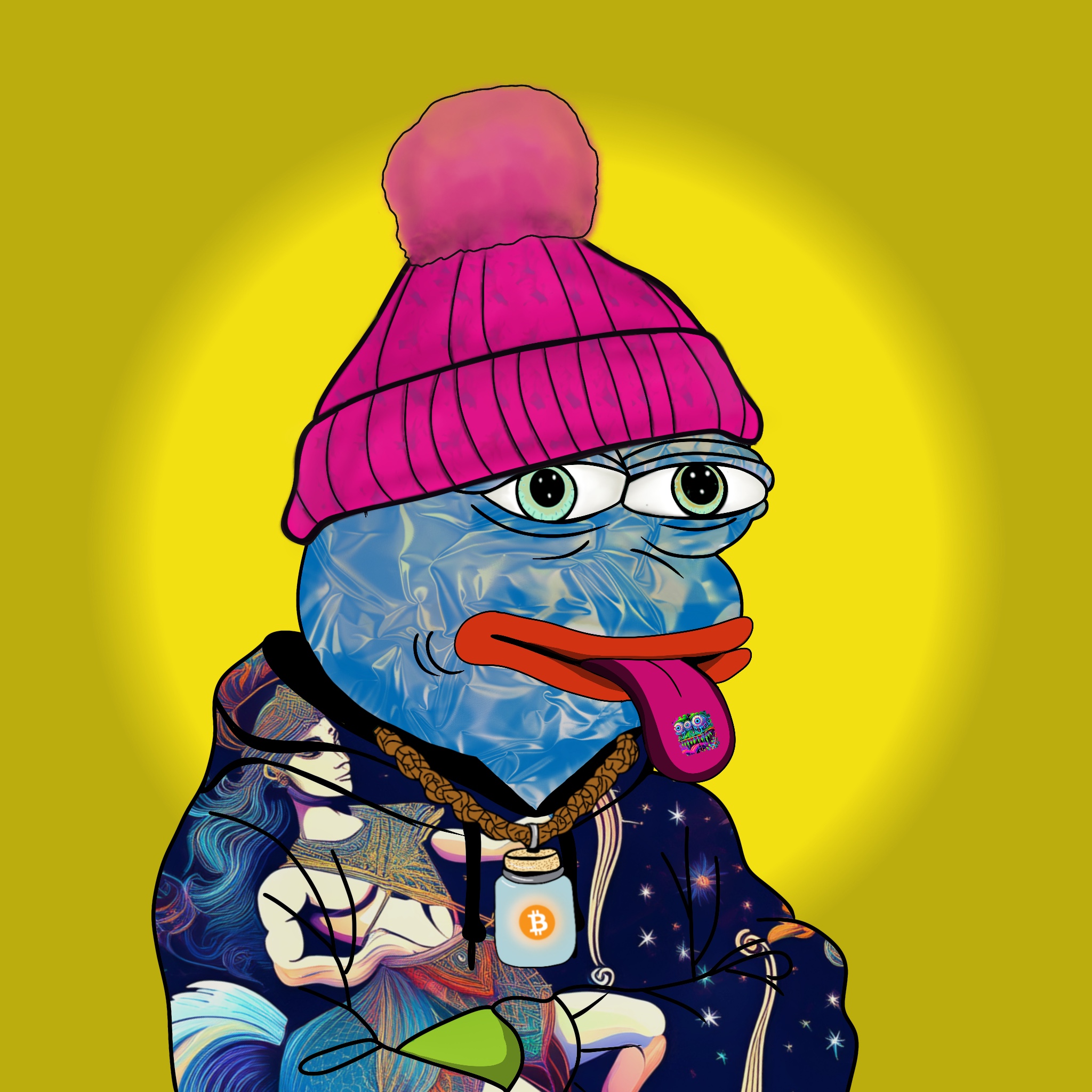 Psychedelic Pepe #212 NFT artwork