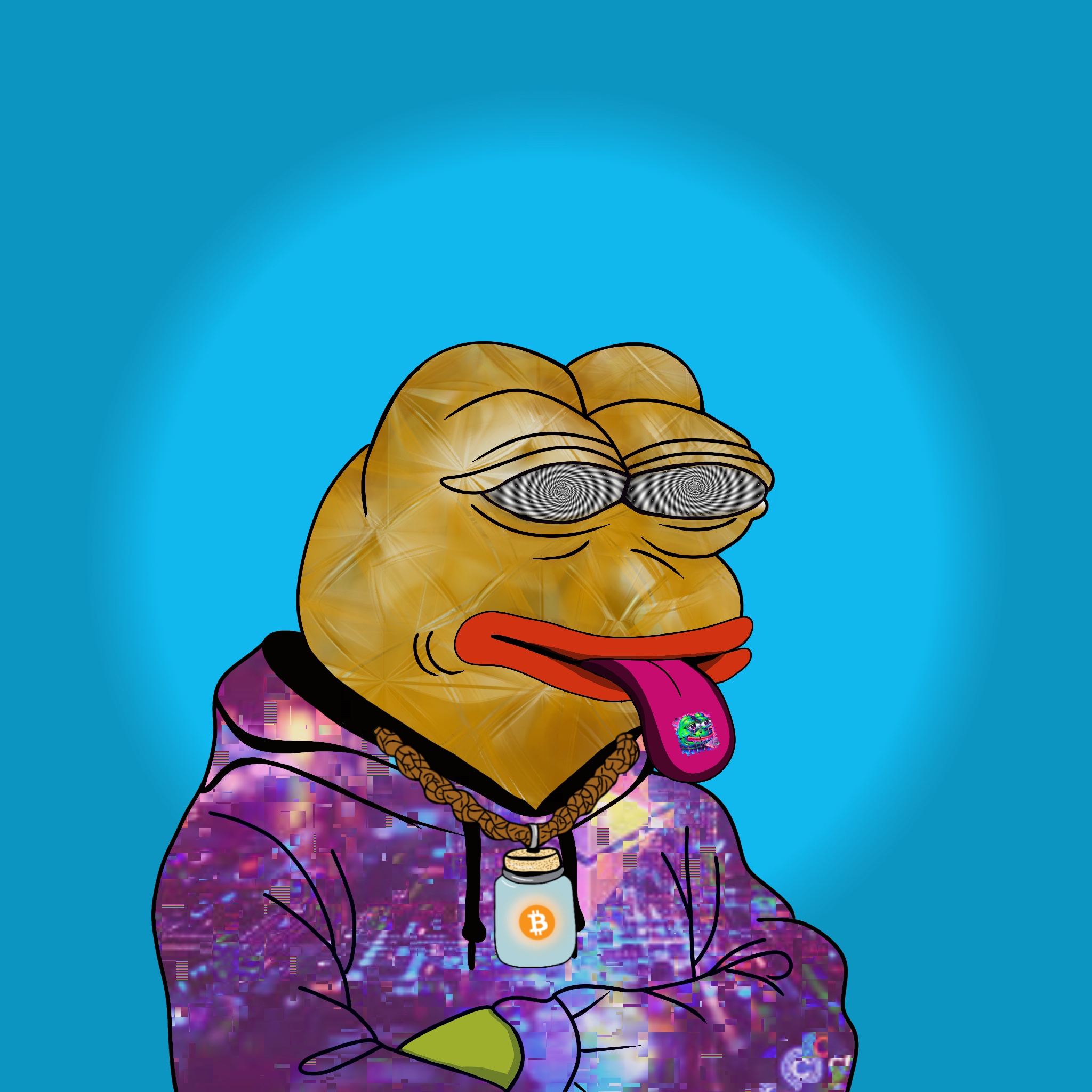 Psychedelic Pepe #213 NFT artwork