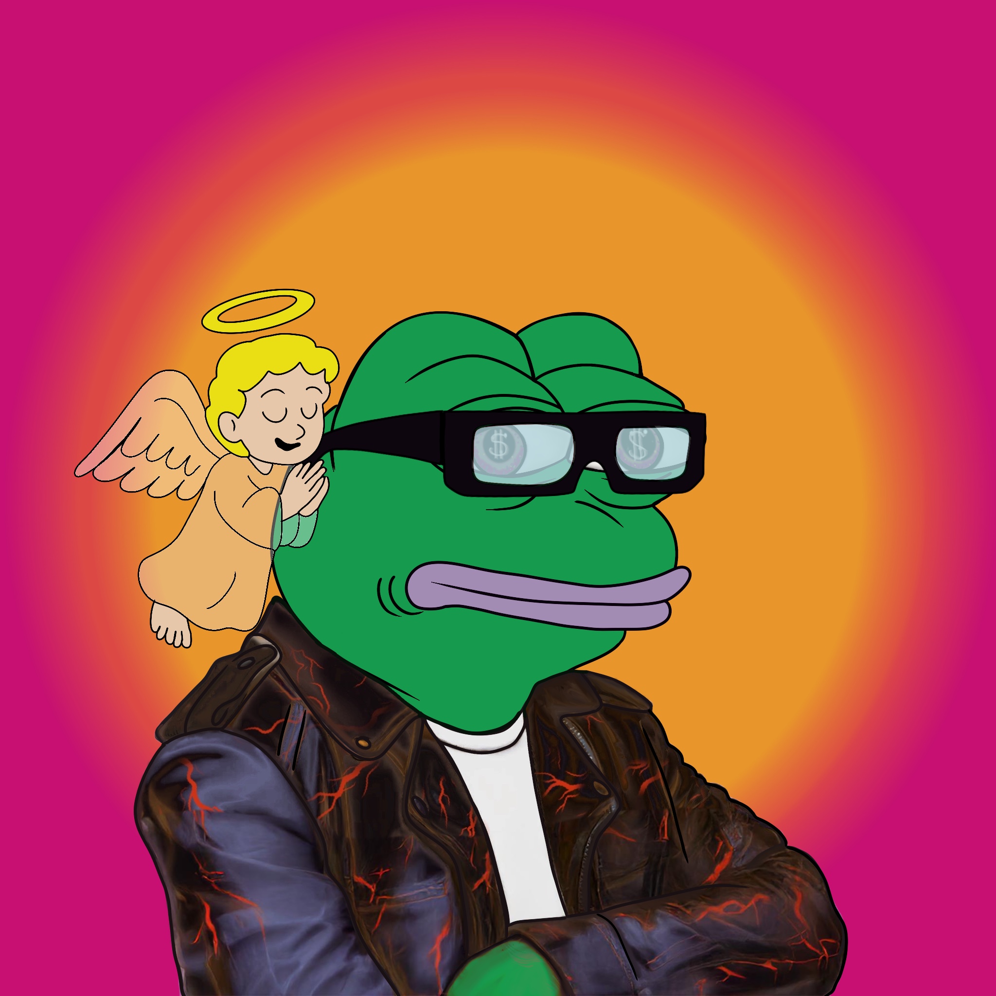 Psychedelic Pepe #8 NFT artwork
