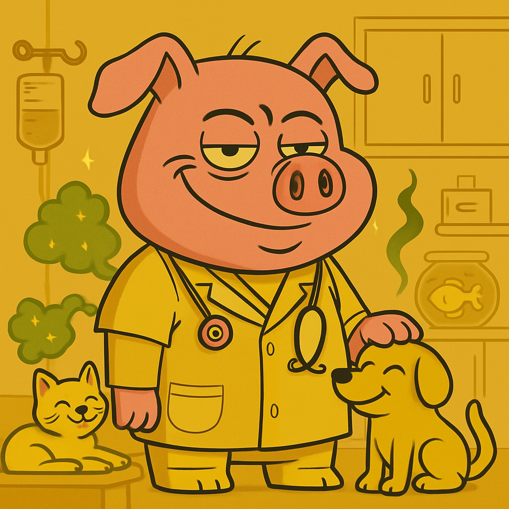 FartPig Golden Gas #26 NFT artwork