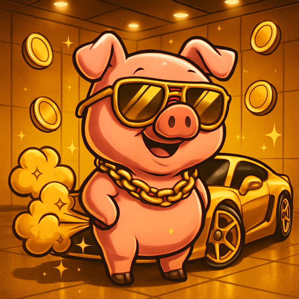 FartPig Golden Gas #0 NFT artwork