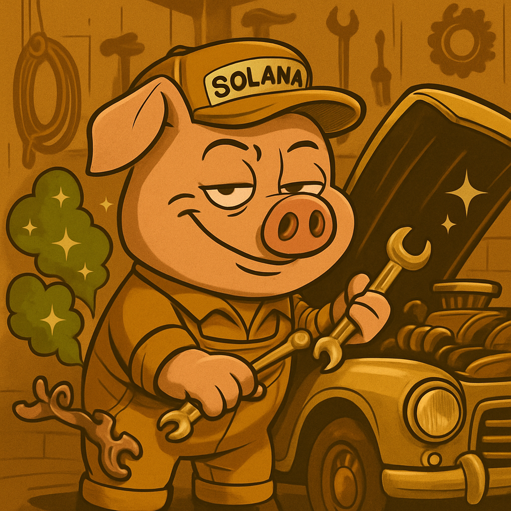 FartPig Golden Gas #13 NFT artwork