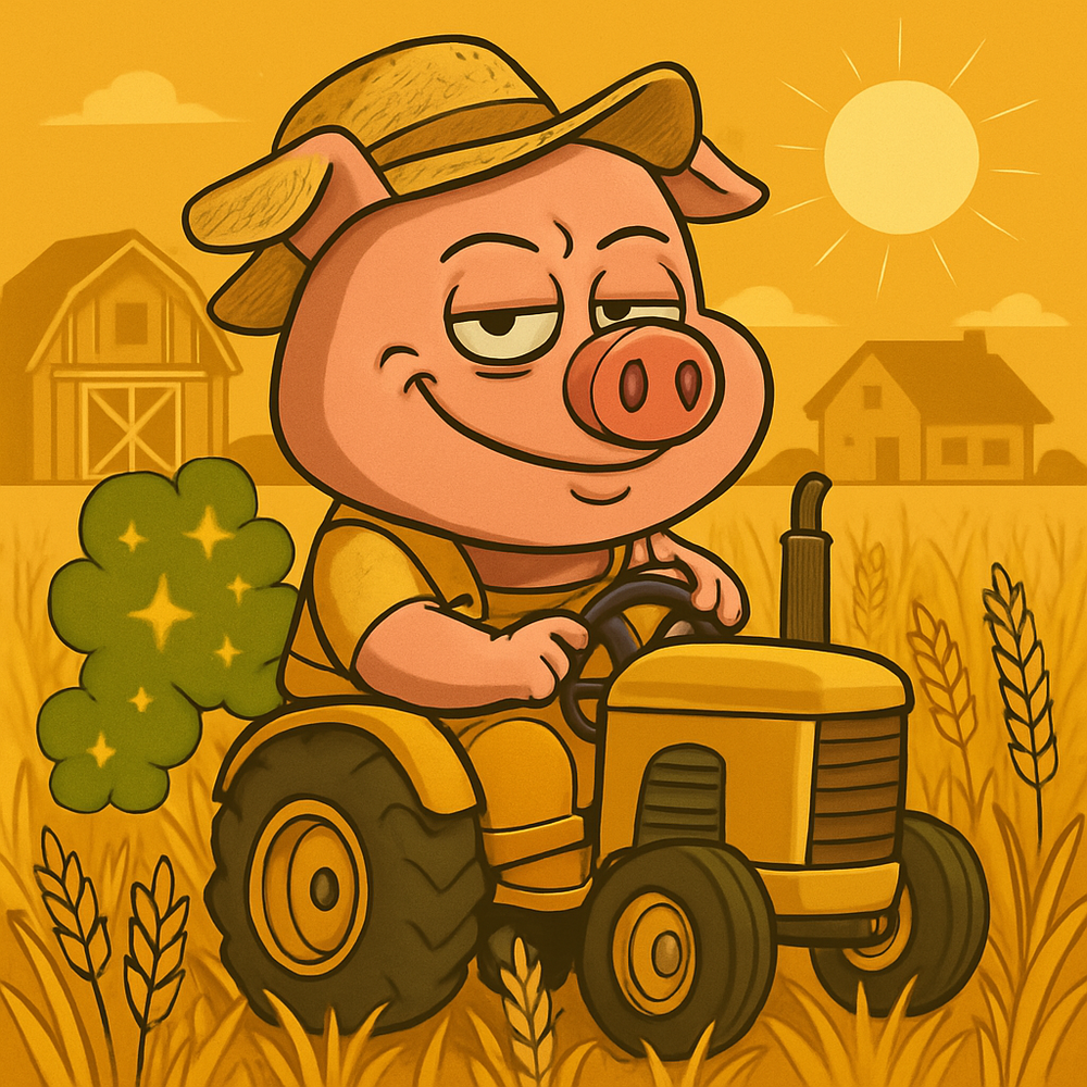 FartPig Golden Gas #19 NFT artwork