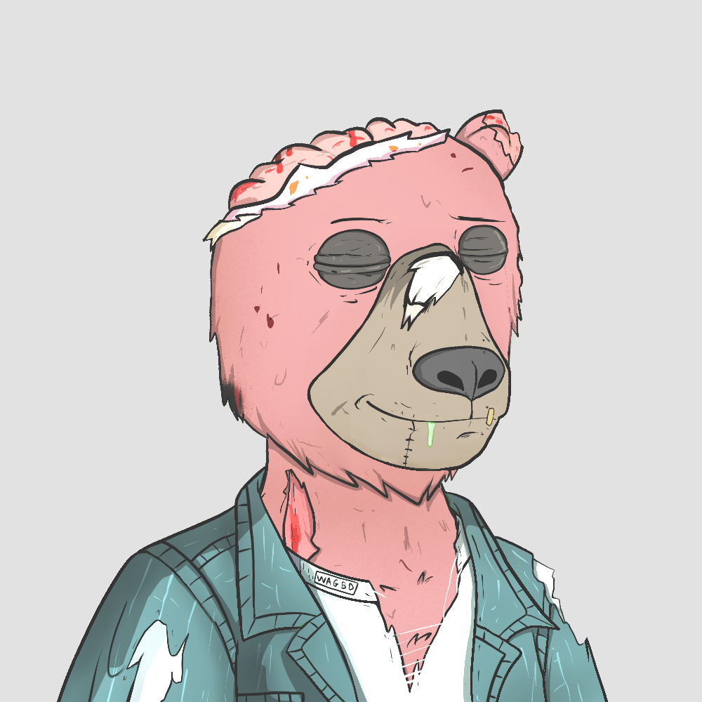 Dead Bear #632 NFT artwork