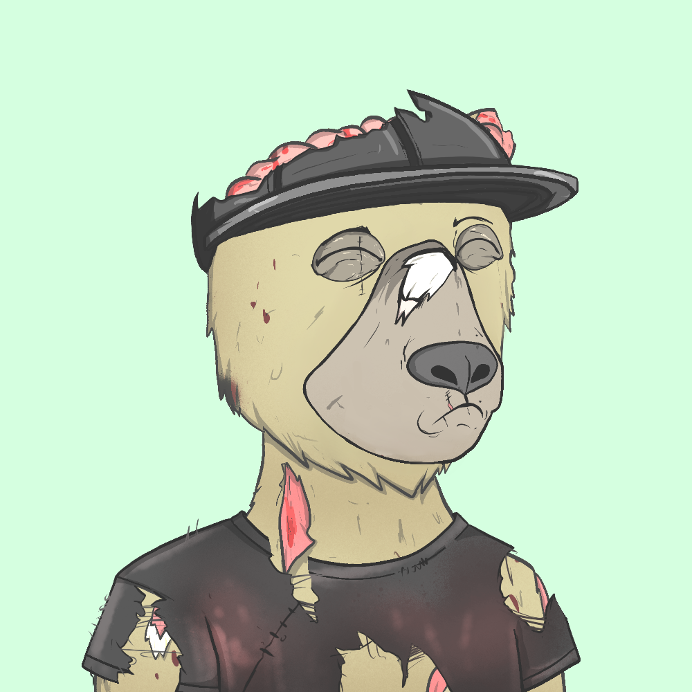 Dead Bear #933 NFT artwork