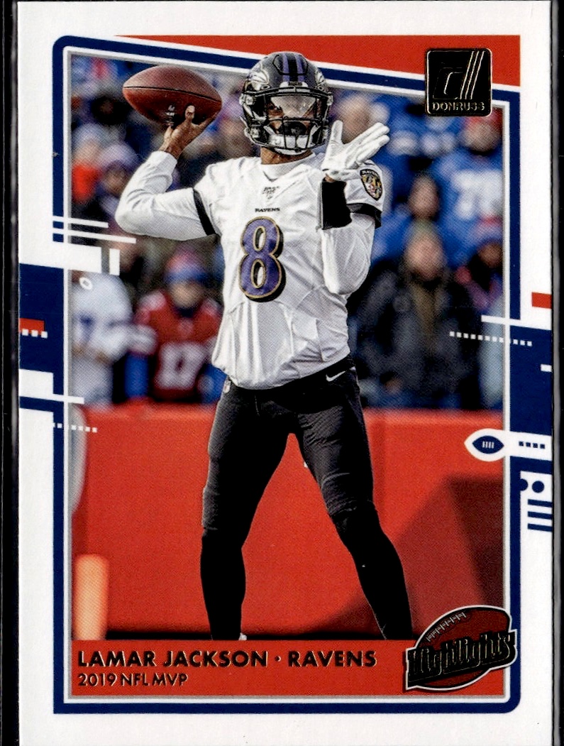 2020 Lamar Jackson #H-LJ Donruss NFT artwork