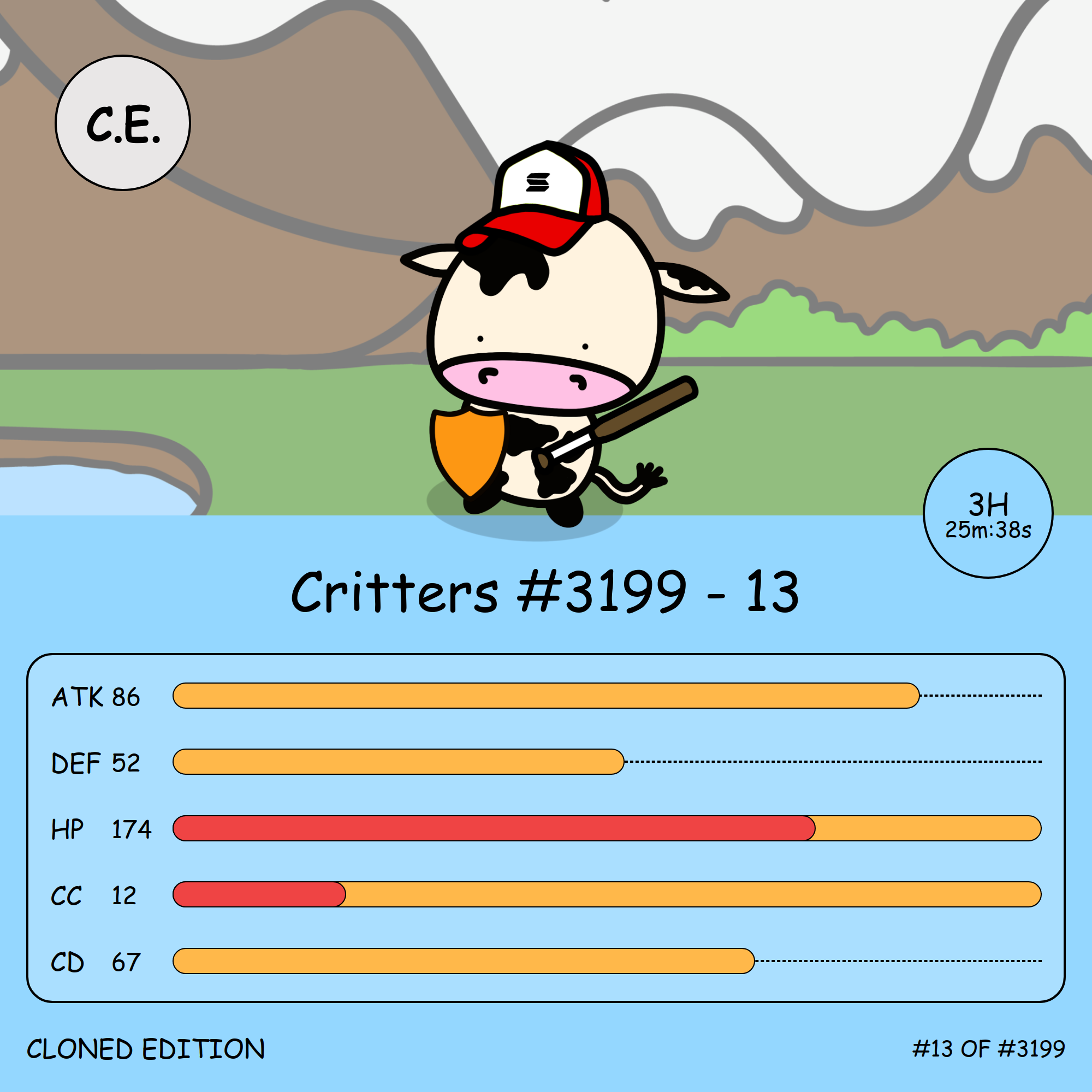 Critters #3199 - 13 NFT artwork