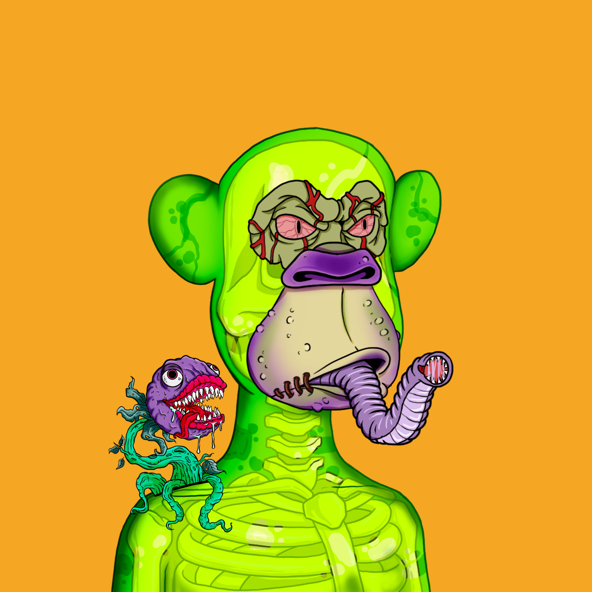 Mutant Ugly Ape Squad #1007 NFT artwork