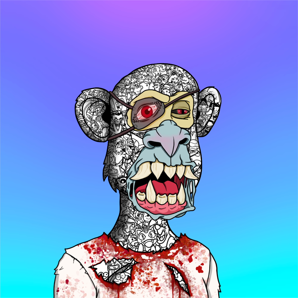 Mutant Ugly Ape Squad #712 NFT artwork